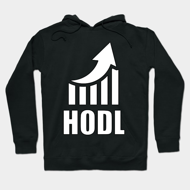 HODL! Cryptocurrency Investing Hoodie by guitar75